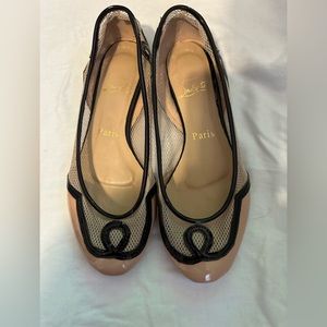 COPY - Christian Louboutin Pink and Brown Flats Size 8.5